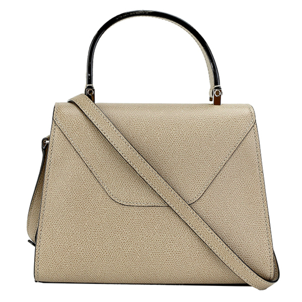 Valextra Handbag Iside Greige Gray
